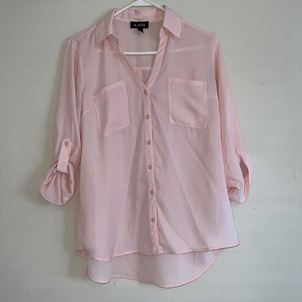 Pink A. Byer blouse